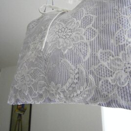 花lace×StripeLinen 小さなtoteの画像