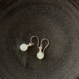 メタリックビーズピアス no.086