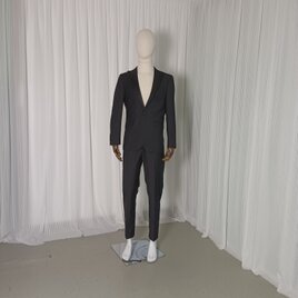 高品質！スーツ ブラック ジャケット、パンツの2点セット 新郎衣装の画像