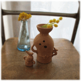 【ハニワちゃん】ちびハニワ付き　トリの画像