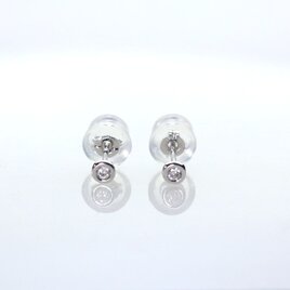 Pt900 ダイヤモンドピアス　計0.06ctの画像