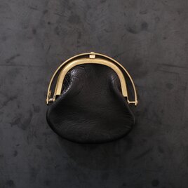 コインケース ＜鹿革 black＞ 小銭入れ　