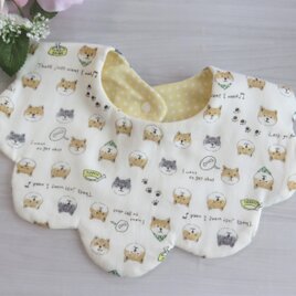 New*ふわふわお花のスタイ*柴犬*しばいぬの画像