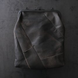 レザーショルダーポーチ　frame porch SHC-31 ＜鹿革墨染＞の画像
