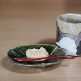 【張り合わせ 織部豆皿】 sa203の画像