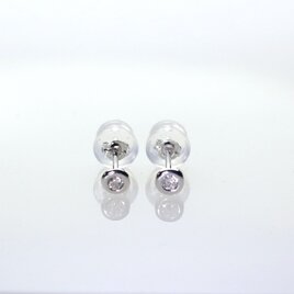Pt900 ダイヤモンドピアス　計0.10ctの画像