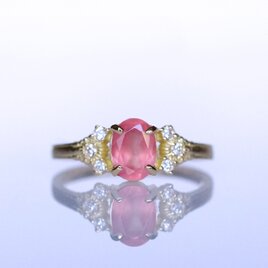 インカローズ＆ダイヤK18リング RAMO（ラモ）[F004]