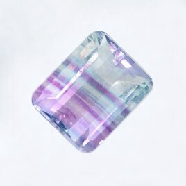 バイカラー フローライト 8×10mm ルース SAA048-28BSの画像