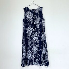＊浴衣リメイク＊浴衣のワンピース・B（Lサイズ）