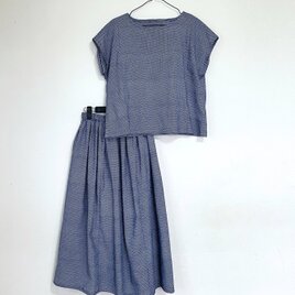 ＊浴衣リメイク＊浴衣のセットアップ（ゆったりサイズ・裏地付き・竺仙）