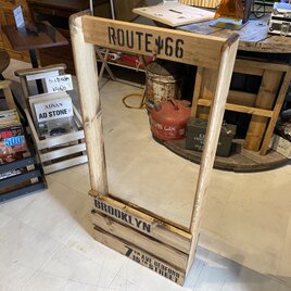 在庫あり　即納　hotaru 傘立て　傘掛け　ダークウォールナット　ステンシル　玄関の画像
