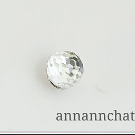 【スワロフスキー　ビンテージ　70年代　disco　ミラーボール　8ｍｍ　ピンブローチ　】クリスタルの画像