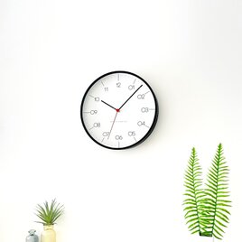 KATOMOKU plywood clock 24 ブラック km-150BKRCS 電波時計 木製 曲げわっぱの画像