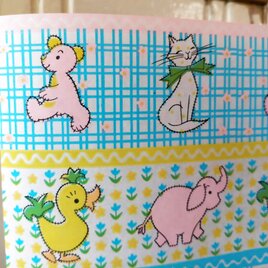 U.S.A. ヴィンテージ包装紙【かわいいおさんぽ】DA-WP084の画像