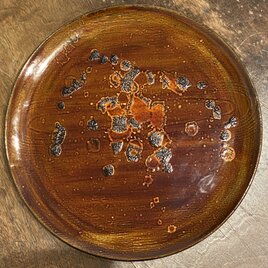 銀蒔き平皿(24cm)　しゃぼん玉の画像