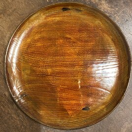 銀蒔き平皿(24cm)　布柄の画像