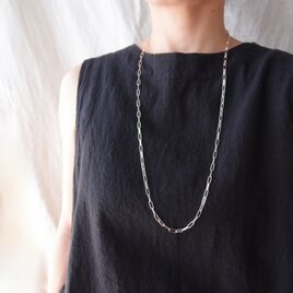 期間限定予約品【80cm・Silver Plane Necklace】チェーンネックレス（small）の画像