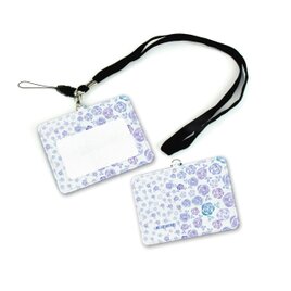 IDケース/IDカードホルダー/パスケース【スィートブルーローズⅡ】（名入れ可）の画像