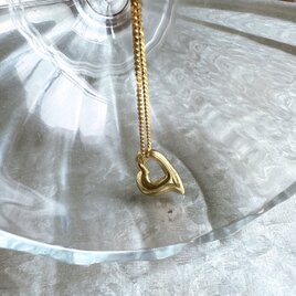 NN12-【Napier】ネイピア・ヴィンテージネックレス Gold Tone Open Heart Necklaceの画像