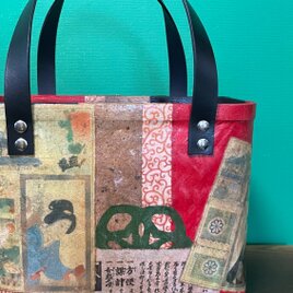 一閑張りバック/愛染/和紙/和柄/青系（IKK014） | iichi 日々の