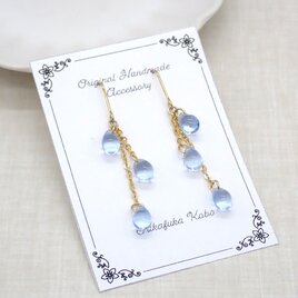 雨のしずくピアス／イヤリング①