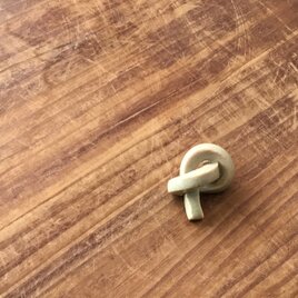 箸置　紐結び　緑の画像