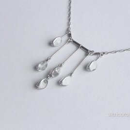 クリスタルフォール·ネックレス / クリアシルバーの画像