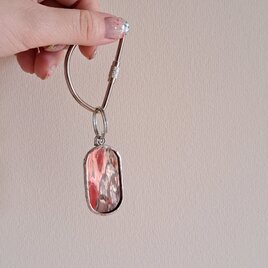 Tag keyring / champagne pink mirrorの画像