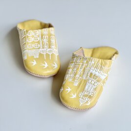 数量限定！バブーシュ（革スリッパ）クリームイエロー New Colorの画像