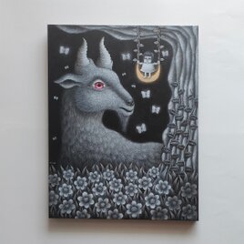 鉛筆画　「ねむるぞう」　原画　キャンバスF0 鉛筆画 「ねむるぞう」 原画 キャンバスF0 - メルカリ