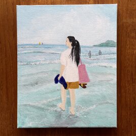海辺にて