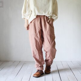 iroha｜草木染めコットンパンツ／桜鼠色・テーパード・ユニセックス