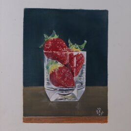油絵 風景画 ✡️ サルスベリ② P10【8月】 油絵 風景画 ✡️ サルスベリ② P10【8月】