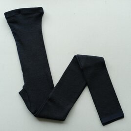 【new】リネンニットレギンス マチ付き（ネイビー）｜size S-Mの画像
