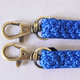 着物リメイク　帯締めで作ったスマホショルダー、スマホストラップ