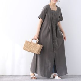 26色展開 コットン　ピンタック　ロングワンピース ♪オーダーサイズ可の画像