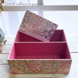 カルトナージュ シックな花柄のミニチュアチェスト | iichi 日々