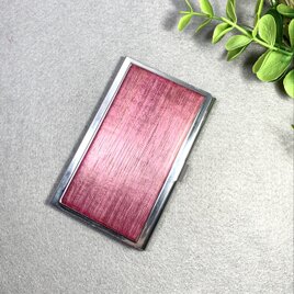 銘木　パープルハートの名刺ケース　　No.906の画像