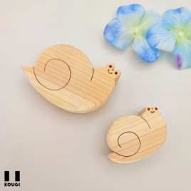 【オブジェ】ゆらゆらかたつむり親子