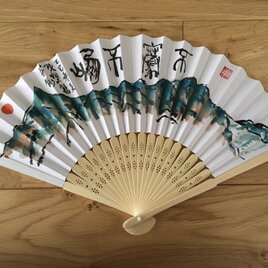 扇子　つくば山の画像