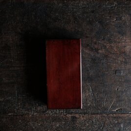 深く美しい色味◆味のある蓋付野弁当　小物入れなどに。古物　古民家　骨董・antiques　拭き漆　明治~大正期 i4の画像
