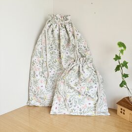 巾着2つセット（デコレクションズ・リーフ）の画像