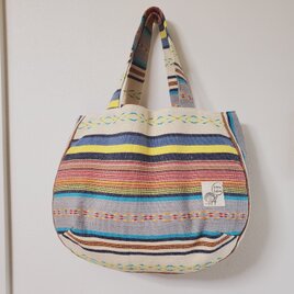 普段使いのマチたっぷりトートバッグ　メキシカンエスニックの画像