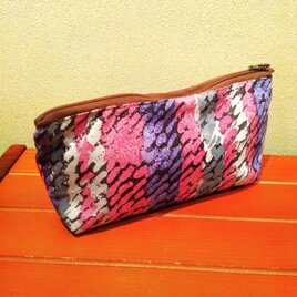 綿　長方形型ポーチ（大）