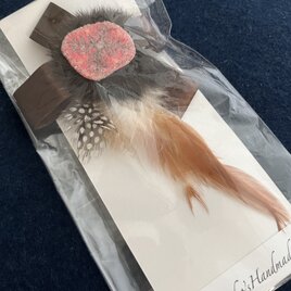 秋の栗ブローチ