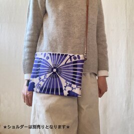 型染め サコッシュポーチ・M「ガーデン」