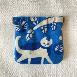 コインケース10cm「ねこと蝶」の画像