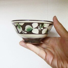 エンレイソウ文飯茶碗（二彩）の画像