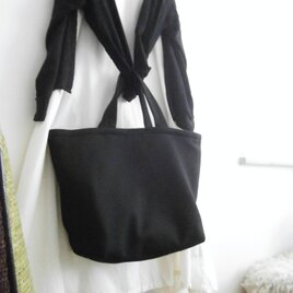SimpleBlack×cotton 2wayBagの画像