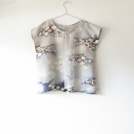 ☆絽夏着物ブラウス♪花柄☆【再再販】の画像